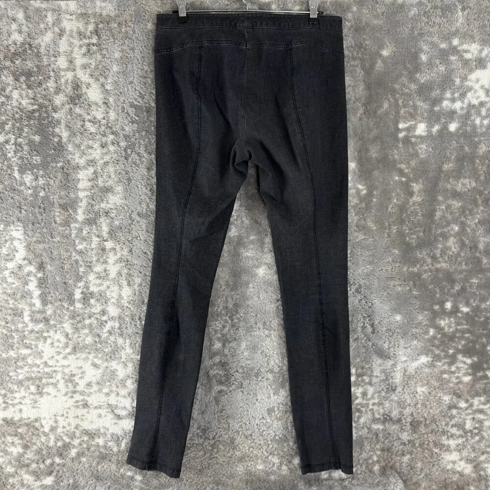 Vince Size‎ 10 Stretch Snap Button Denim Jeans Gray Flat Front Casual